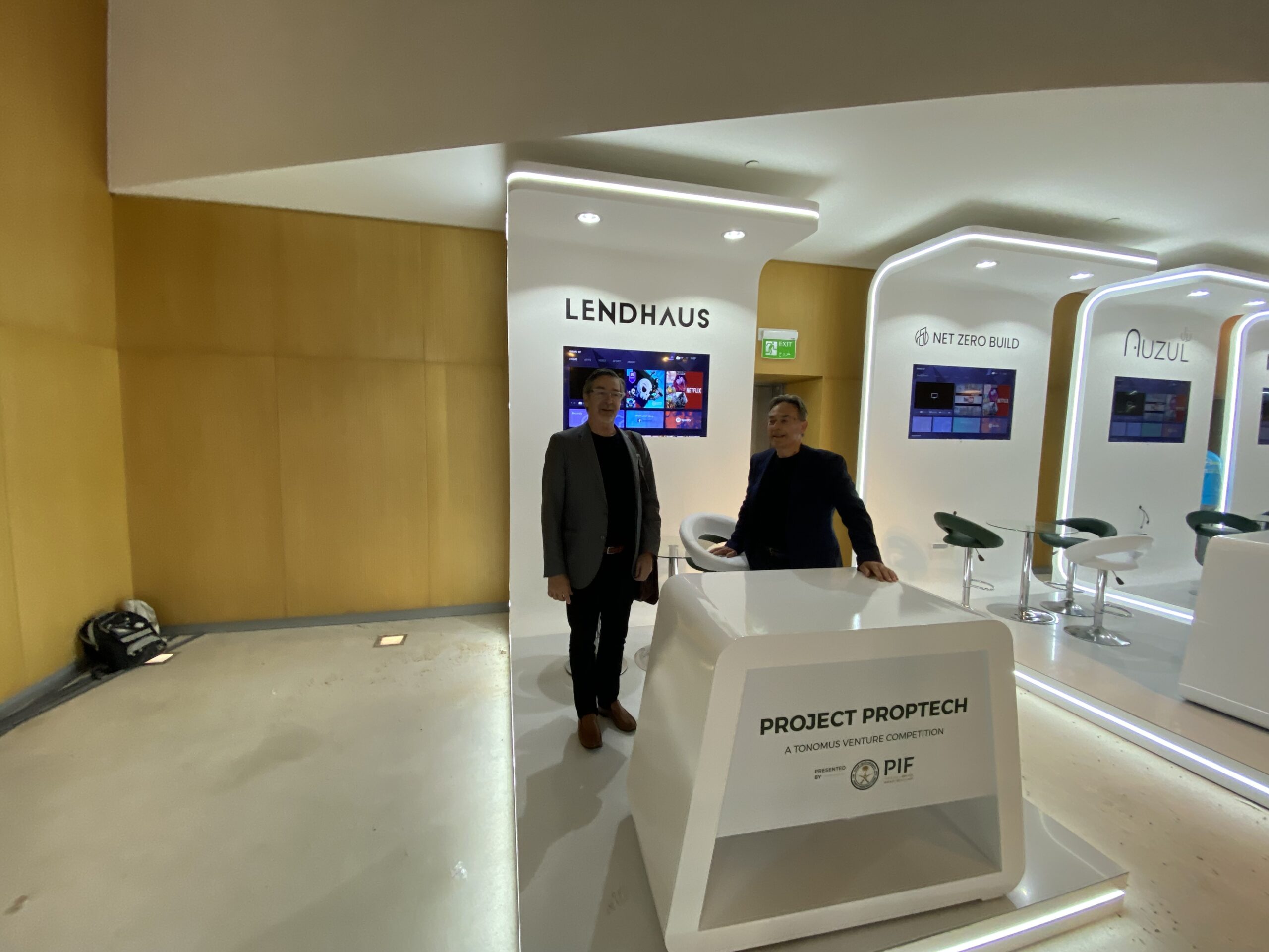 Lendhaus booth at Project Proptech in Riyadh
